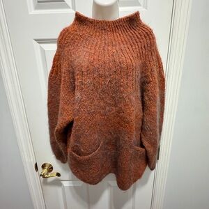 Melbourne elements size small mohair blend sweater hand knit